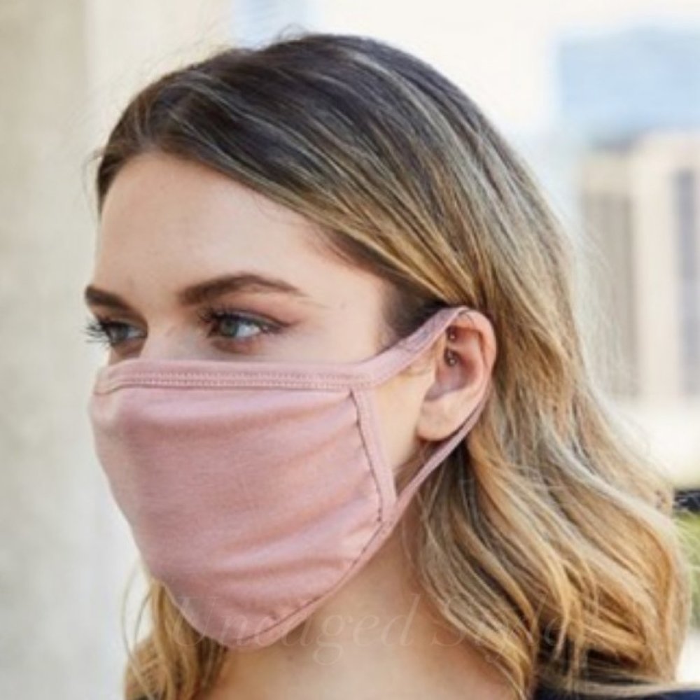 Face Mask Rose Blush Reusable & Washable LAST 1 - Picture 1 of 6